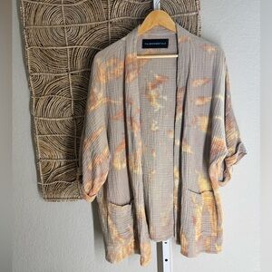 TULUM ESSENTIALS for Free People Tie Dye kimono
